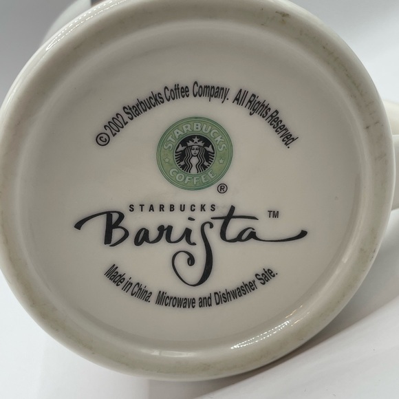 STARBUCKS Barista 16 oz MUG Caffe Latte FOAM 4.5x4.5" Coffee Tea Cocoa 2002 - Picture 6 of 8